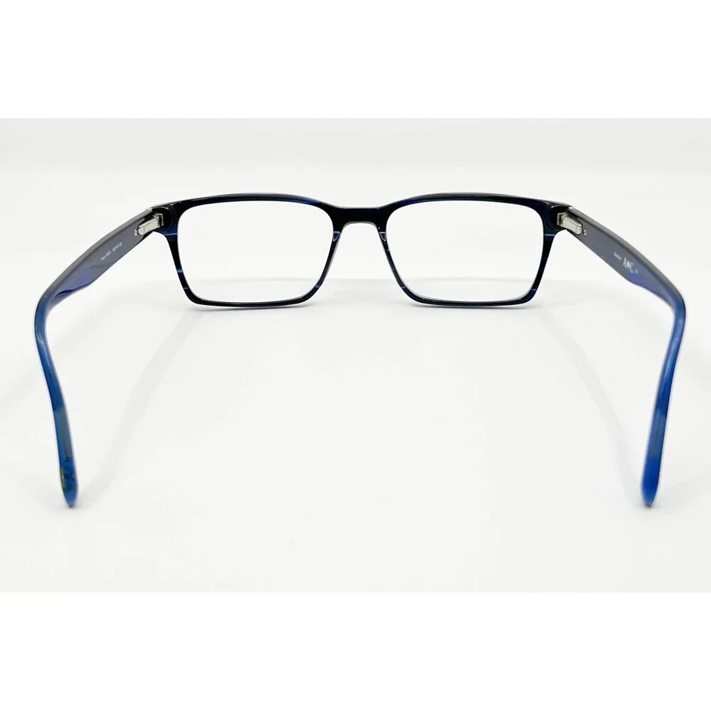 A+C Eyeglasses Mens Blue Rectangle Full Rim Frames 52-16-140